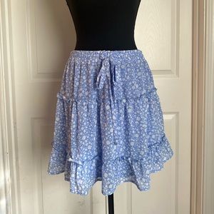 Floral mini skirt